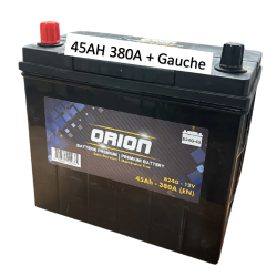Batterie Orion 45AH 380A sans entretien + gauche Livraison incluse