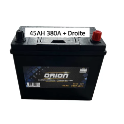 Batterie Orion 45AH 380A sans entretien + Droite Livraison incluse