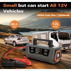 Booster Camel Energy 12V 3000A jusque 12L de Cylindrée avec port USB et lampe intégrée