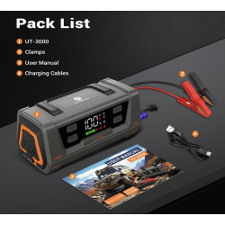 Booster Camel Energy 12V 3000A jusque 12L de Cylindrée avec port USB et lampe intégrée