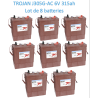 Lot de 8 batteries Trojan J305G-AC en 6 Volt 315ah Livraison incluse sur toute la France pour nacelle transpalette  CPA-22.fr