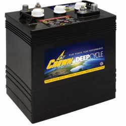 Lot de 6 Batteries Crown CR240HD en 6V 240ah c20 Livraison incluse CPA-22.fr